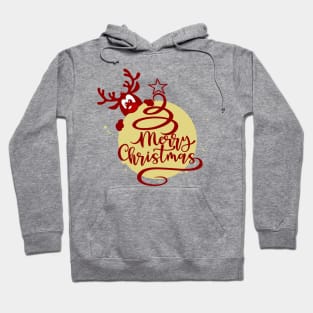 Merry Christmas Cute Deer Hoodie